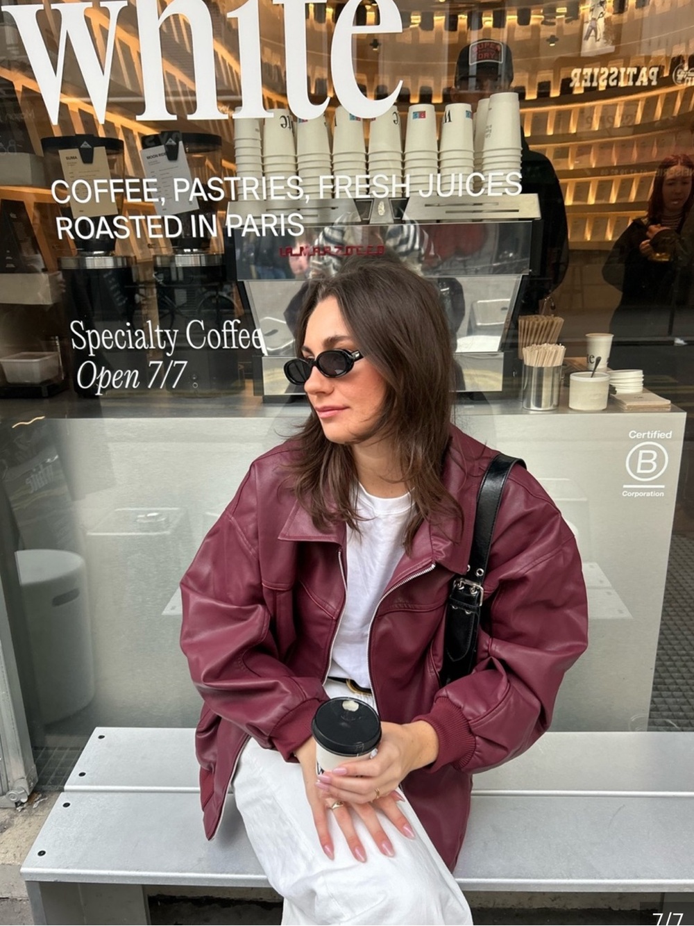 Peppermayo burgundy bomber